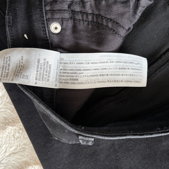 Abercrombie & Fitch Super Skinny Ankle High Rise Black  Jeans w/ Raw Hem - Picture 7 of 10